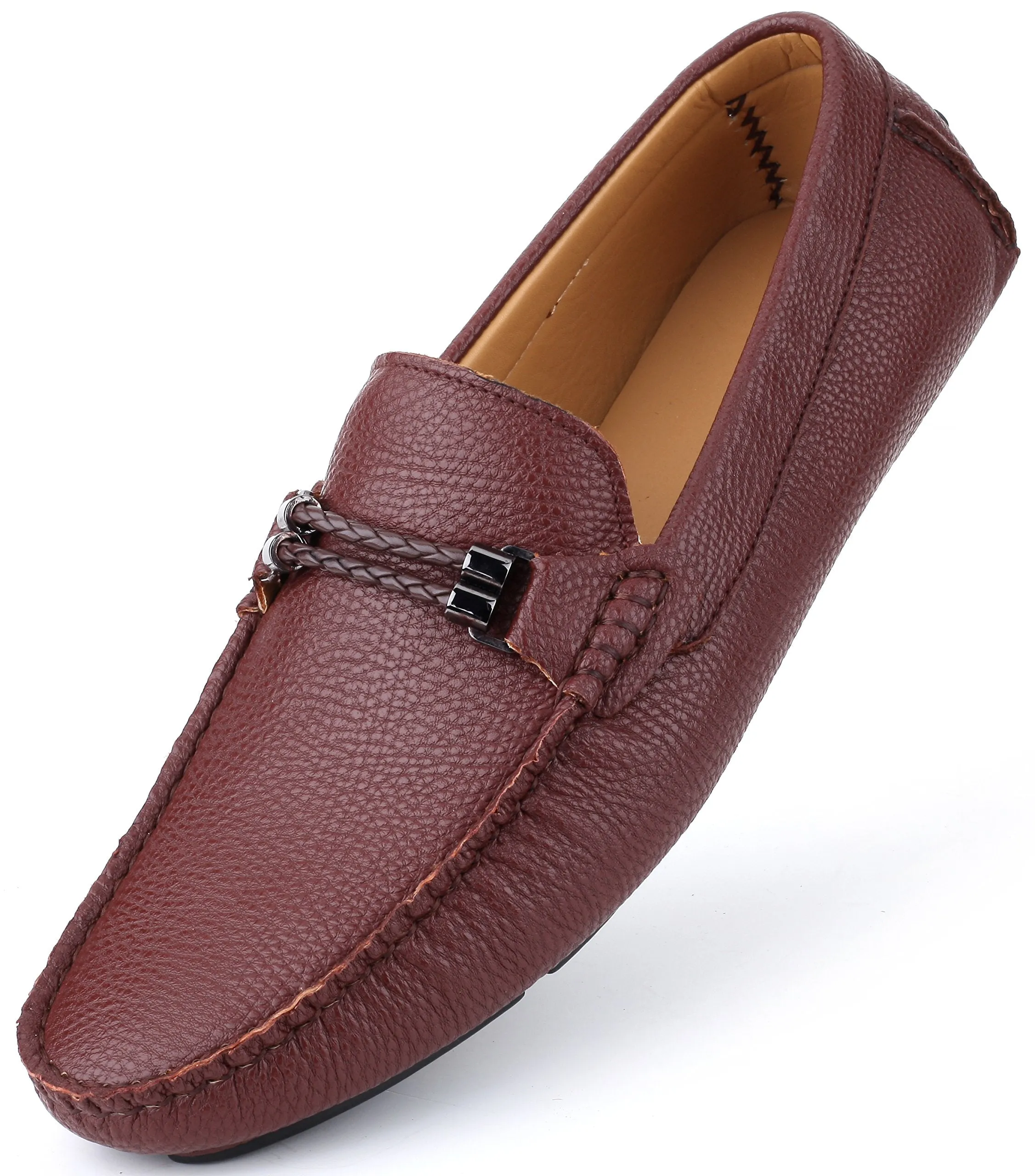 Mio Marino Men's Dress/Casual Loafers  Color Brown Size 10.5