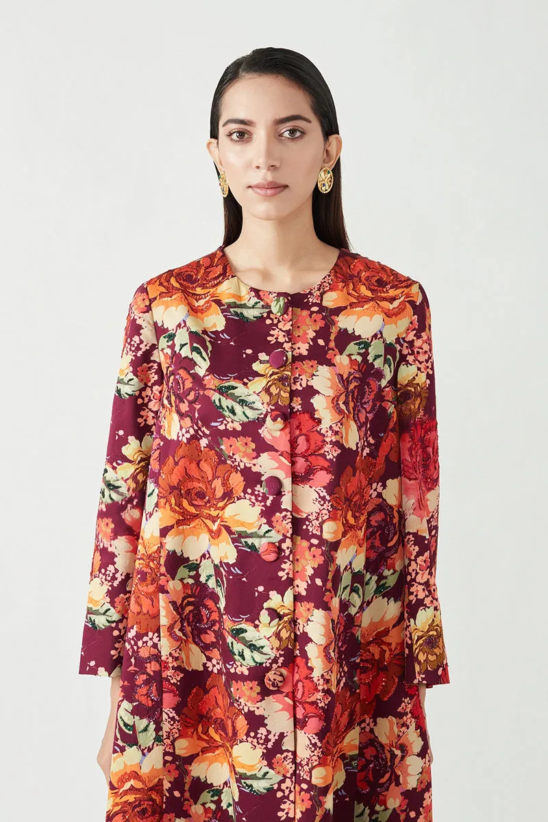 Multicolor Maria Embellished Printed Jacket