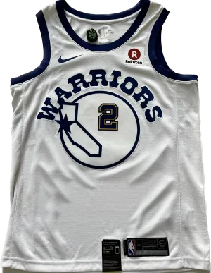 (NWT) Warriors Bell #2 White Basketball Jersey - Nike