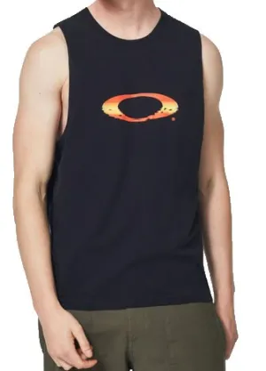 Oakley Mens Sunset Ellipse Blackout Tank