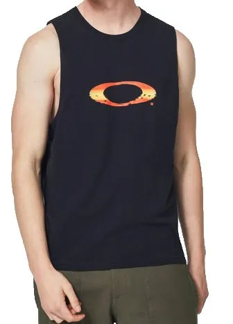 Oakley Mens Sunset Ellipse Blackout Tank