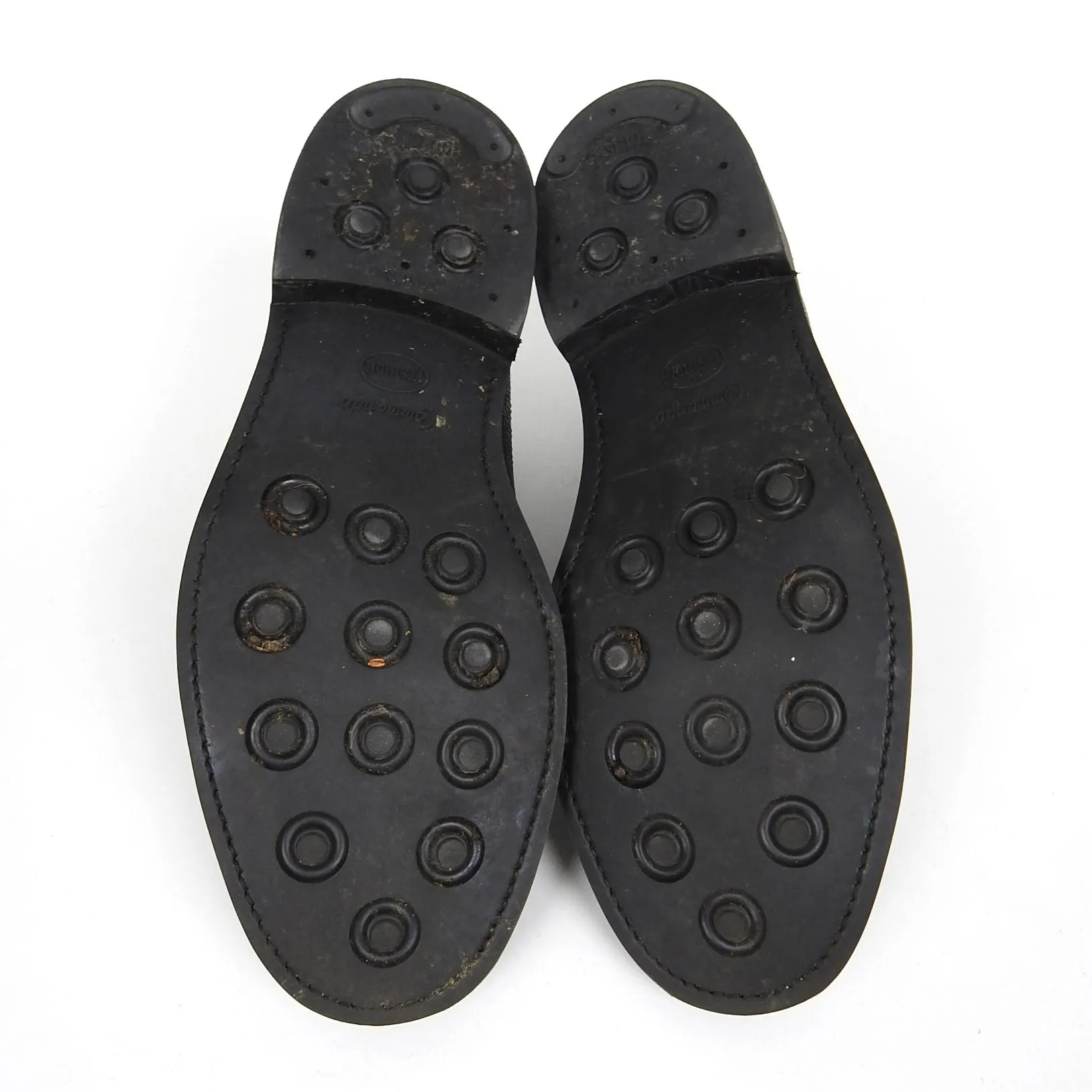 Oliver Spencer Black Pebble Grain Boots Size 12