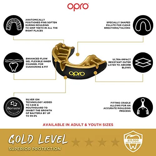OPRO Self-Fit GEN4 Gold - Pearl Blue/Pearl Mouth Guard