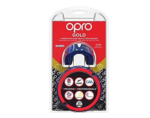 OPRO Self-Fit GEN4 Gold - Pearl Blue/Pearl Mouth Guard