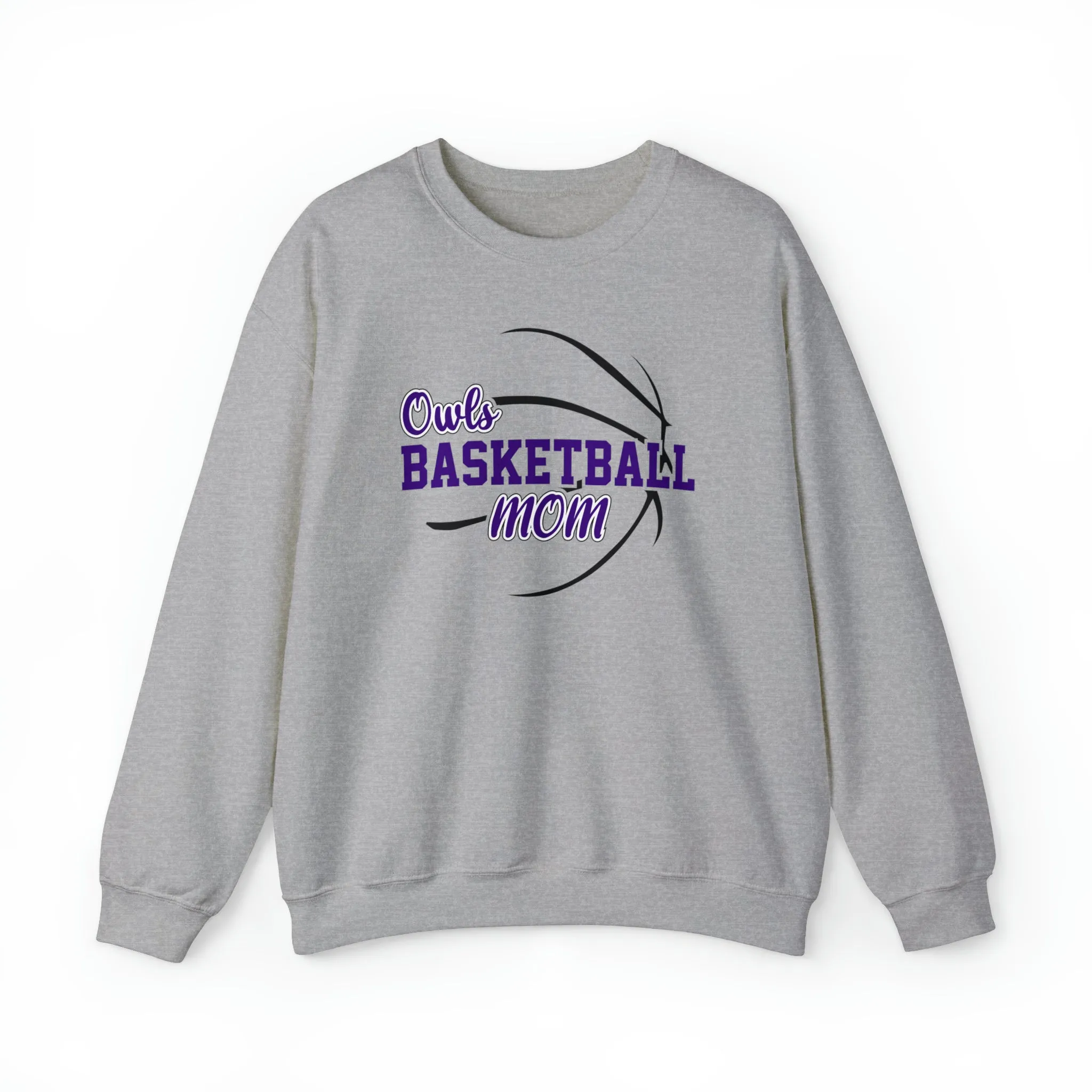 Owls Basketball Mom Unisex Heavy Blend™ Crewneck Sweatshirt