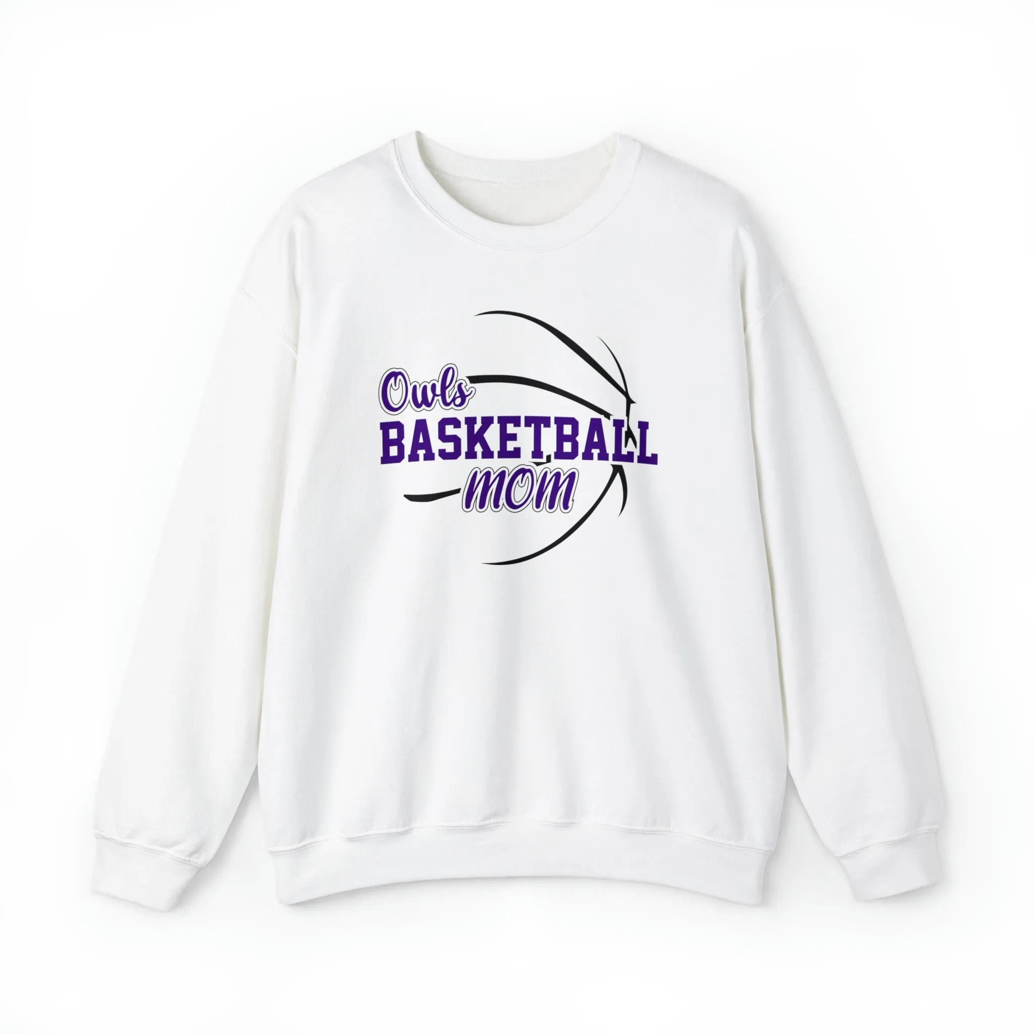 Owls Basketball Mom Unisex Heavy Blend™ Crewneck Sweatshirt