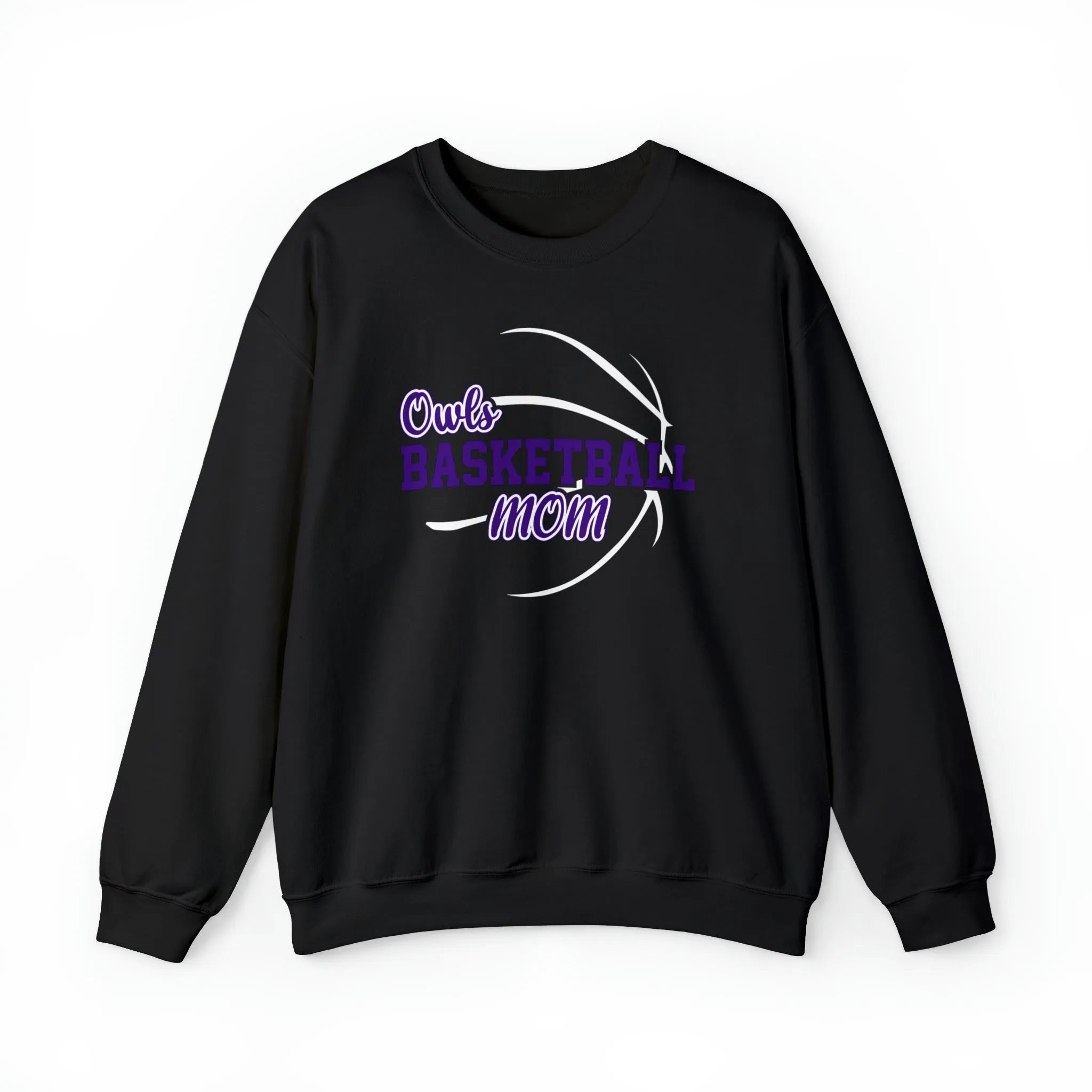 Owls Basketball Mom Unisex Heavy Blend™ Crewneck Sweatshirt
