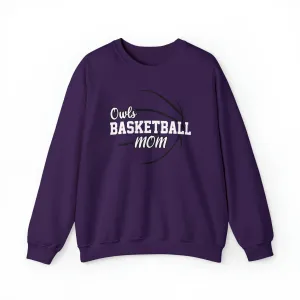 Owls Basketball Mom Unisex Heavy Blend™ Crewneck Sweatshirt