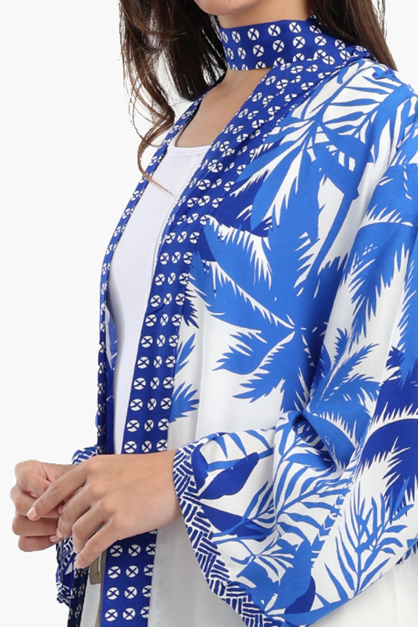 Palm Trees Printed Kimono