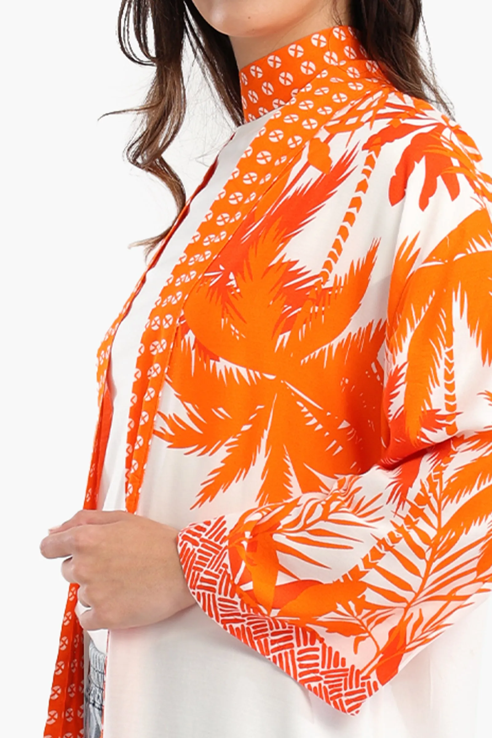 Palm Trees Printed Kimono