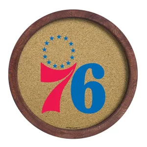 Philadelphia 76ers: "Faux" Barrel Framed Cork Board