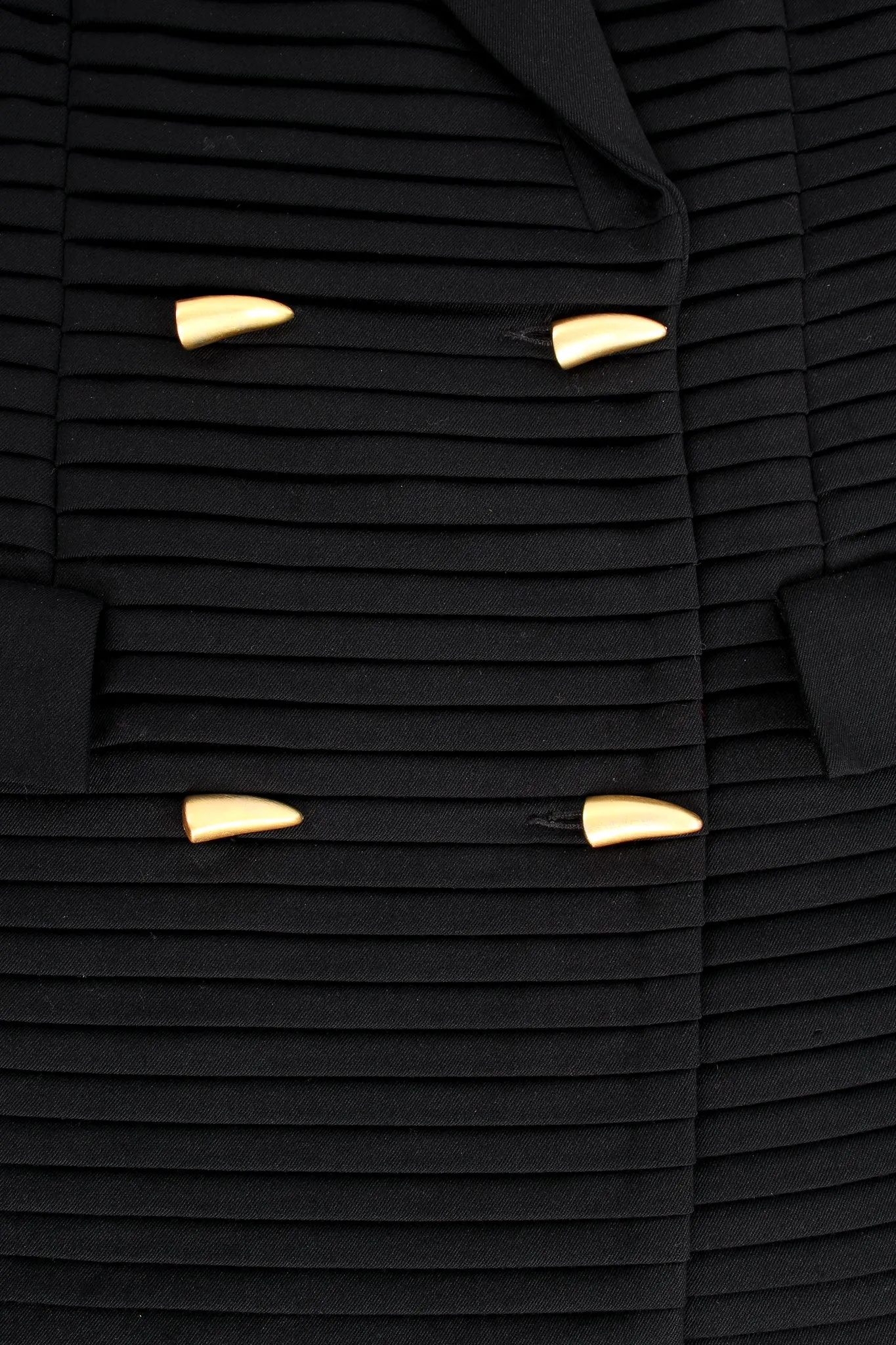 Pleated Tuck Jacket & Skirt Suit