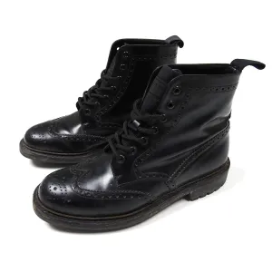 Prada Black Brogue Boot Size 9