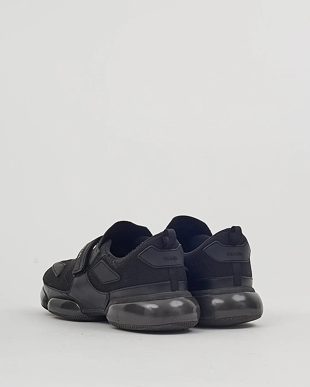 Prada Black Fabric & Rubber Cloudbust Sneaker Men's - 7