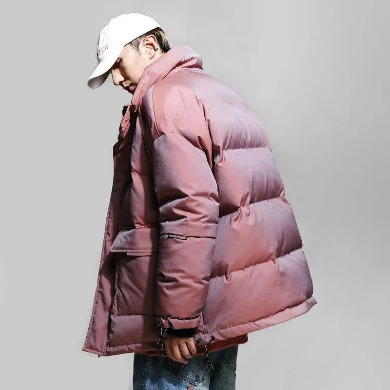 "BJHG" Parka Doudoune Rose Streetwear - URB1™