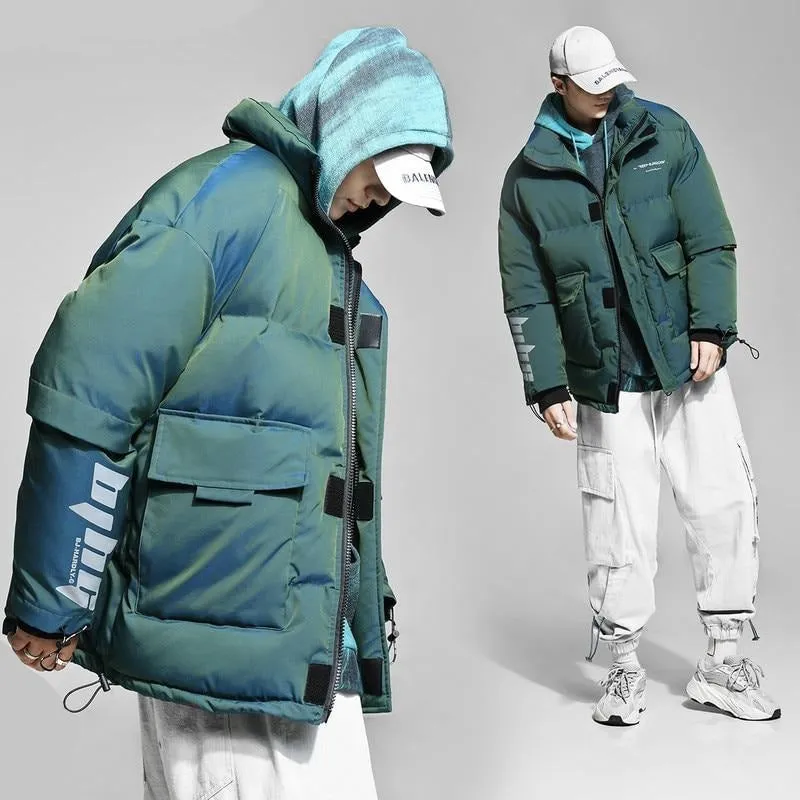 "BJHG" Parka Doudoune Rose Streetwear - URB1™