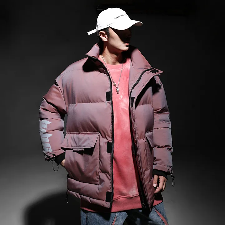 "BJHG" Parka Doudoune Rose Streetwear - URB1™