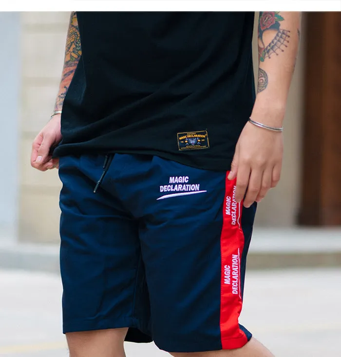 "DECLARATION" SHORT STREETWEAR Bleu Rouge - URB1™
