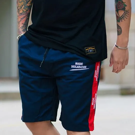 "DECLARATION" SHORT STREETWEAR Bleu Rouge - URB1™