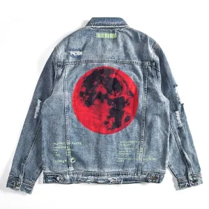 "MARS" Veste en jean denim Streetwear - URB1™