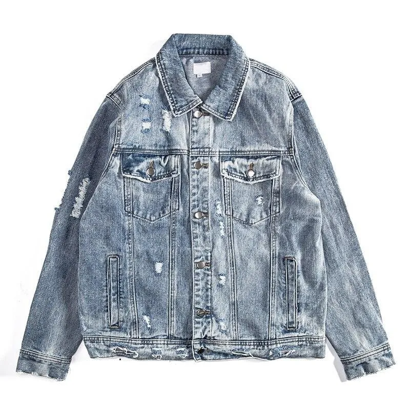 "MARS" Veste en jean denim Streetwear - URB1™