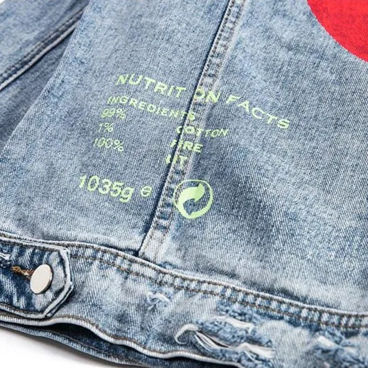 "MARS" Veste en jean denim Streetwear - URB1™