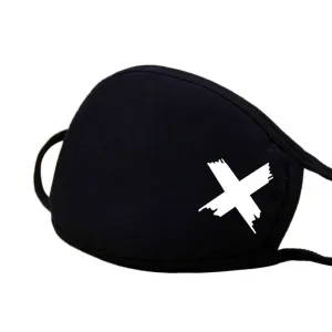 "MASKED X" Masque EN TISSU Noir Filtrant Streetwear - URB1™