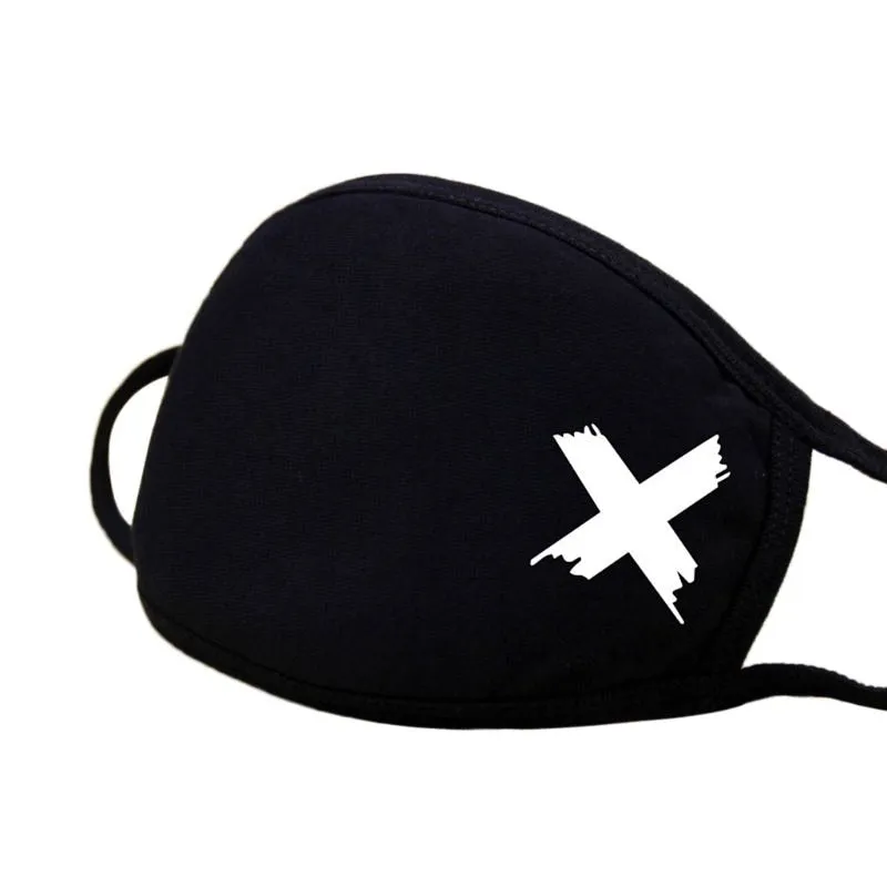 "MASKED X" Masque EN TISSU Noir Filtrant Streetwear - URB1™