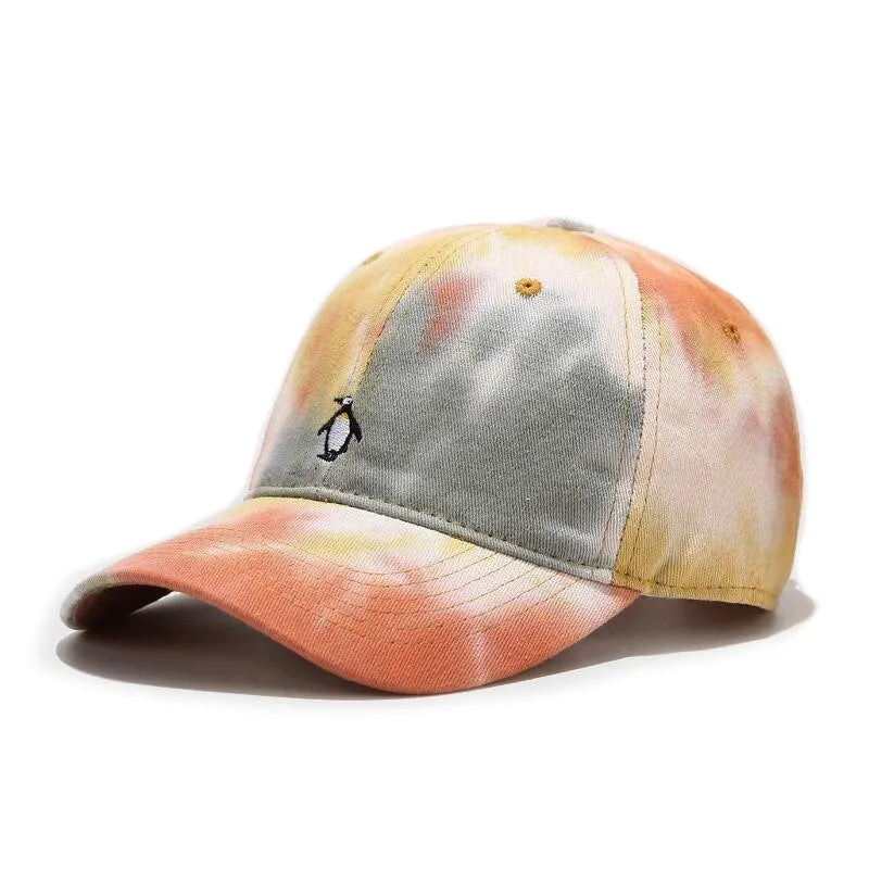 "TIE AND DYE" Casquette baseball Orange Rose - URB1™
