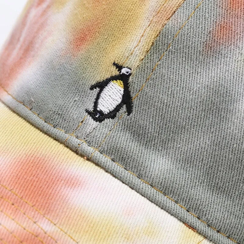 "TIE AND DYE" Casquette baseball Orange Rose - URB1™