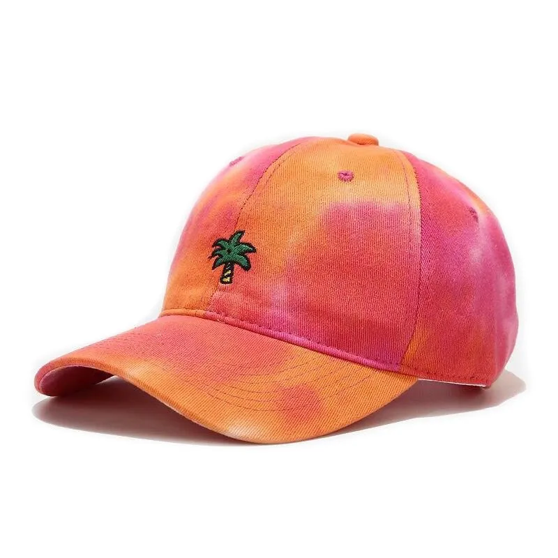 "TIE AND DYE" Casquette baseball Orange Rose - URB1™