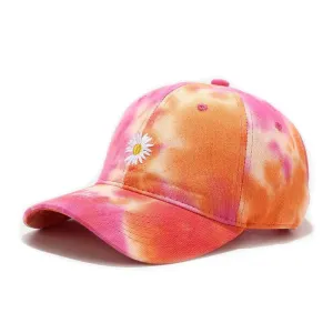 "TIE AND DYE" Casquette baseball Orange Rose - URB1™