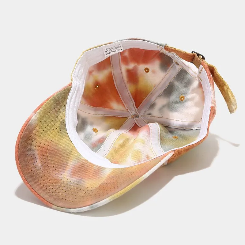 "TIE AND DYE" Casquette baseball Orange Rose - URB1™