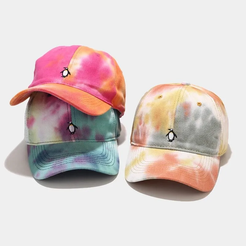 "TIE AND DYE" Casquette baseball Orange Rose - URB1™