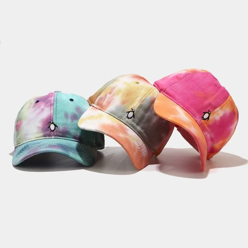 "TIE AND DYE" Casquette baseball Orange Rose - URB1™