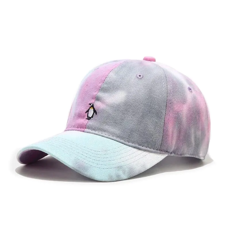 "TIE AND DYE" Casquette baseball Orange Rose - URB1™