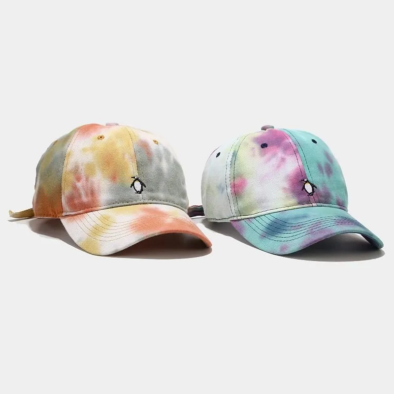 "TIE AND DYE" Casquette baseball Orange Rose - URB1™