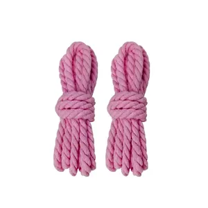 "TWISTED" Lacets Chaussures Style Corde Torsadée Rose - URB1™