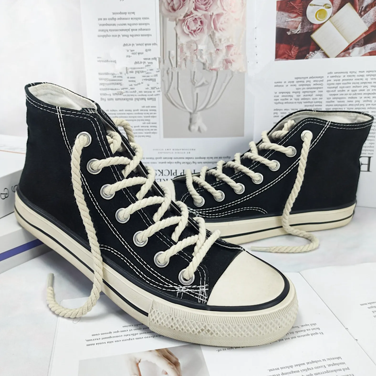 "TWISTED" Lacets Chaussures Style Corde Torsadée - URB1™