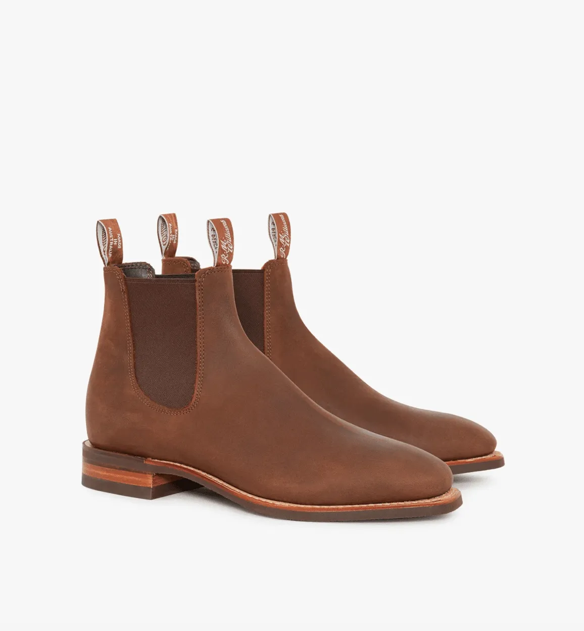 R M Williams Mens Comfort Craftsman Boots - Bark