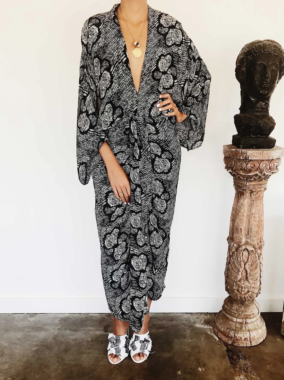 Retrograde Kimono Dress