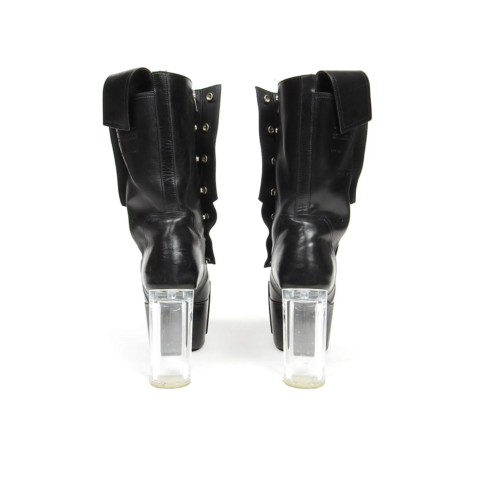 Rick Owens Fogpocket Kiss Heel Boots Size 42