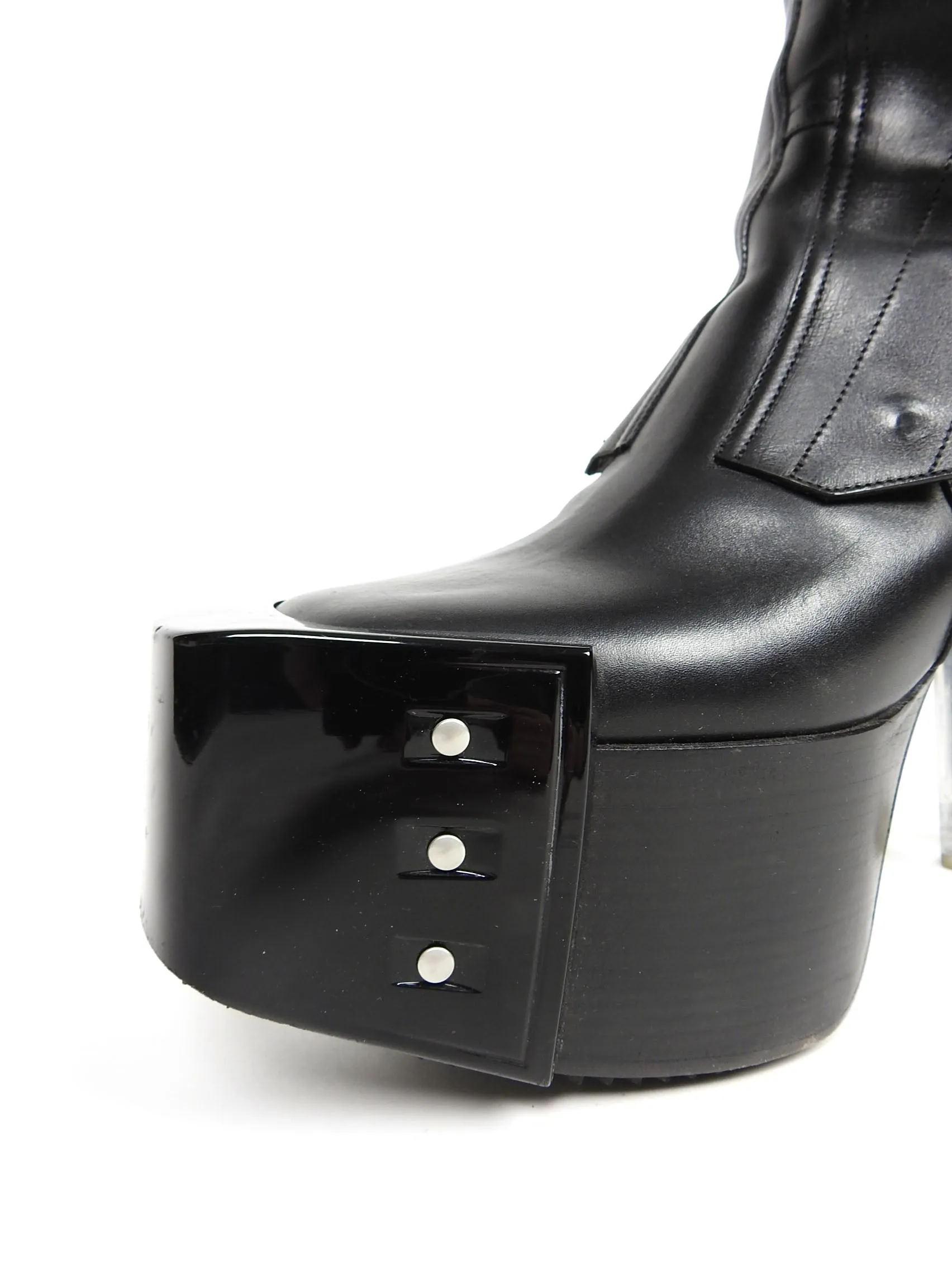 Rick Owens Fogpocket Kiss Heel Boots Size 42