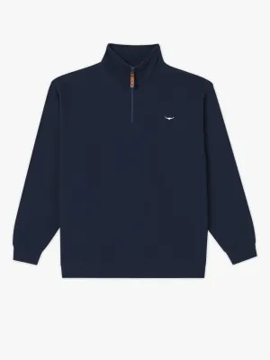 R.M. Williams Mens Mulyungarie Fleece Top - Navy