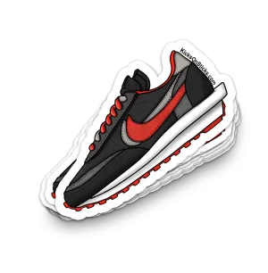 Sacai Waffle "Undercover Midnight Red" Sneaker Sticker