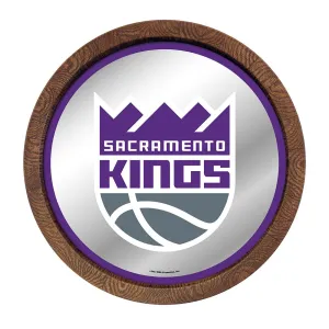 Sacramento Kings: "Faux" Barrel Top Mirrored Wall Sign