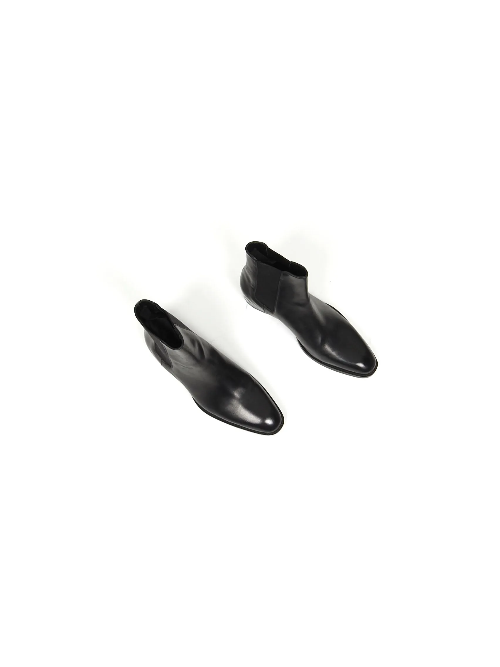Saint Laurent Black Wyatt Chelsea Boots Size 42.5