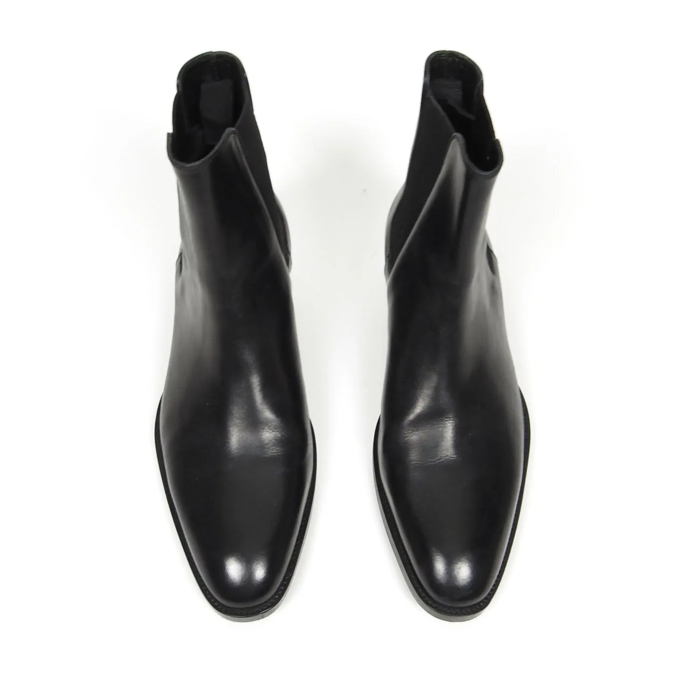 Saint Laurent Black Wyatt Chelsea Boots Size 42.5