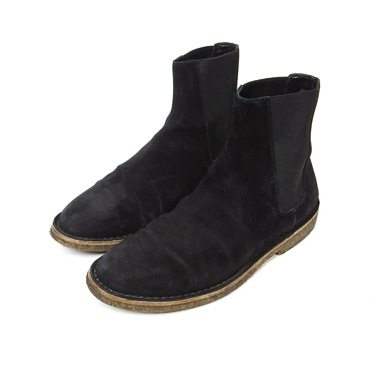 Saint Laurent Crep Sole Chelsea Boots Size 39
