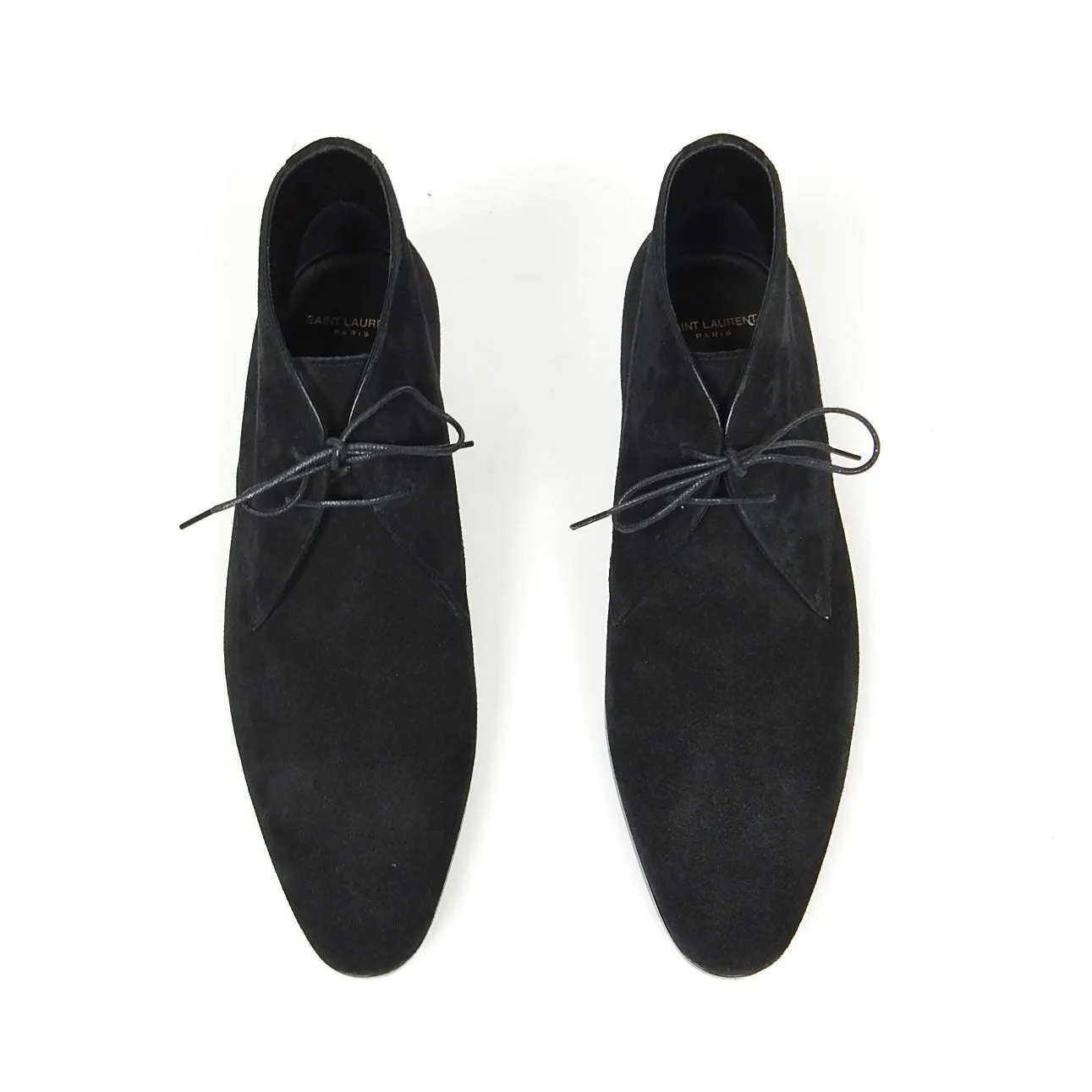 Saint Laurent Suede Wyatt 25 Boots Size 43